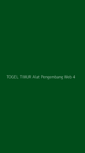 Tampilan Antarmuka Aplikasi Togel Timur Alat Pengembang Web - 4