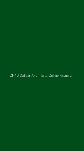 Tampilan Antarmuka Aplikasi Ton4d Daftar Akun Toto Online Resmi - 2
