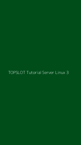 Tampilan Antarmuka Aplikasi Topslot Tutorial Server Linux - 3