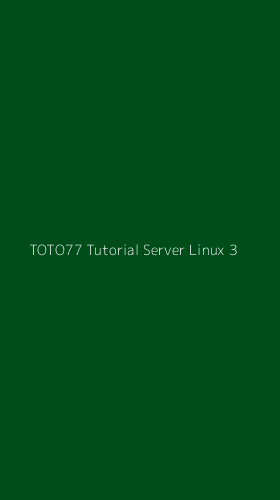 Tampilan Antarmuka Aplikasi Toto77 Tutorial Server Linux - 3