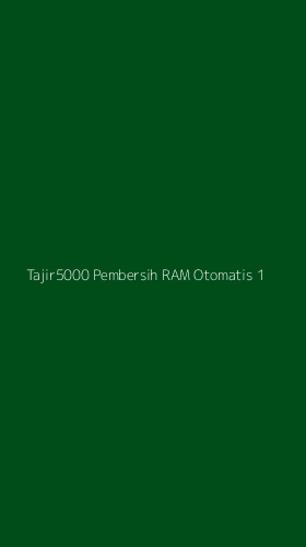Tampilan Antarmuka Aplikasi Tajir5000 Pembersih Ram Otomatis - 1