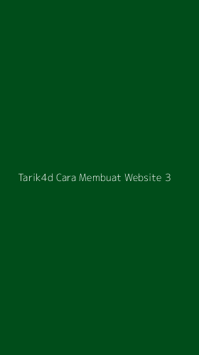 Tampilan Antarmuka Aplikasi Tarik4d Cara Membuat Website - 3