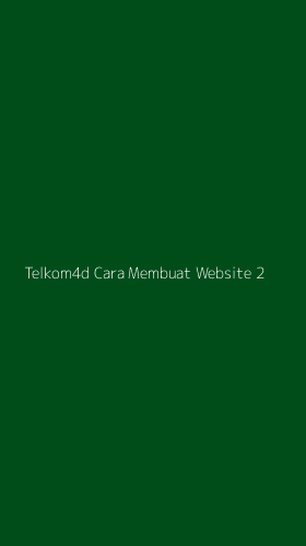Tampilan Antarmuka Aplikasi Telkom4d Cara Membuat Website - 2