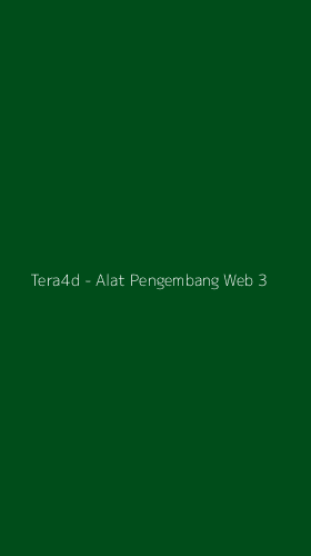 Tampilan Antarmuka Aplikasi Tera4d - Alat Pengembang Web - 3