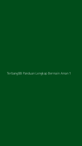 Tampilan Antarmuka Aplikasi Terbang88 Panduan Lengkap Bermain Aman - 1