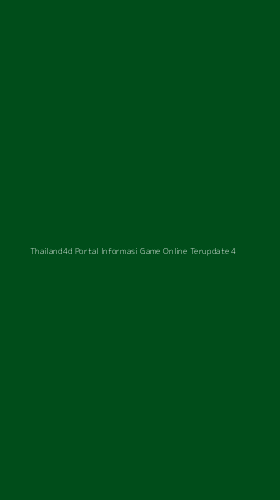 Tampilan Antarmuka Aplikasi Thailand4d Portal Informasi Game Online Terupdate - 4