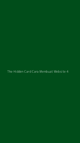 Tampilan Antarmuka Aplikasi The Hidden Card Cara Membuat Website - 4