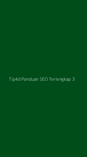 Tampilan Antarmuka Aplikasi Tip4d Panduan Seo Terlengkap - 3