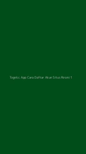 Tampilan Antarmuka Aplikasi Togelcc App Cara Daftar Akun Situs Resmi - 1