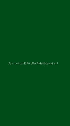 Tampilan Antarmuka Aplikasi Tole Jitu Data Sgp Hk Sdy Terlengkap Hari Ini - 3