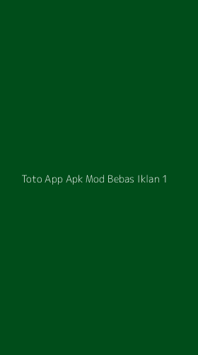 Tampilan Antarmuka Aplikasi Toto App Apk Mod Bebas Iklan - 1