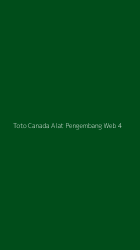 Tampilan Antarmuka Aplikasi Toto Canada Alat Pengembang Web - 4