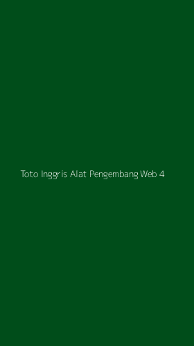 Tampilan Antarmuka Aplikasi Toto Inggris Alat Pengembang Web - 4