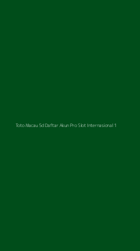 Tampilan Antarmuka Aplikasi Toto Macau 5d Daftar Akun Pro Slot Internasional - 1