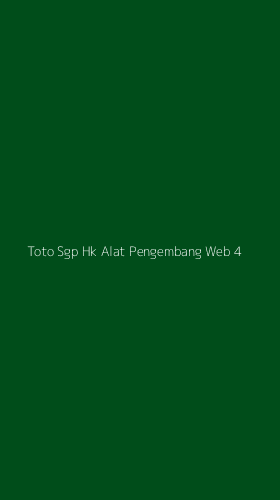 Tampilan Antarmuka Aplikasi Toto Sgp Hk Alat Pengembang Web - 4