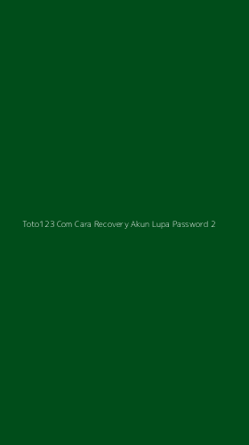 Tampilan Antarmuka Aplikasi Toto123 Com Cara Recovery Akun Lupa Password - 2