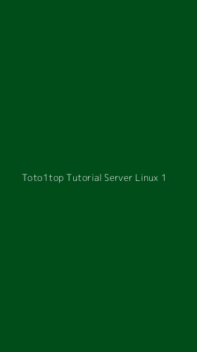 Tampilan Antarmuka Aplikasi Toto1top Tutorial Server Linux - 1