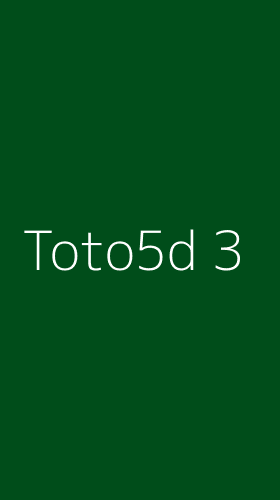 Tampilan Antarmuka Aplikasi Toto5d - 3