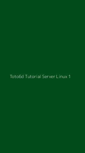 Tampilan Antarmuka Aplikasi Toto6d Tutorial Server Linux - 1