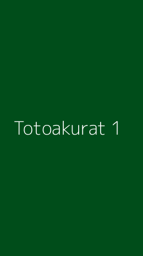 Tampilan Antarmuka Aplikasi Totoakurat - 1