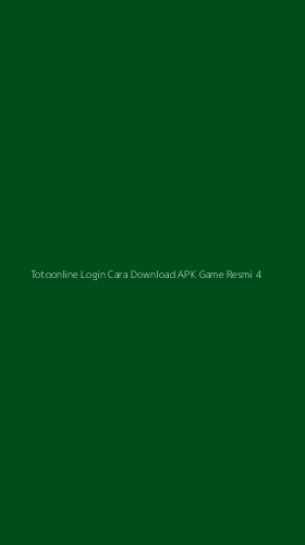 Tampilan Antarmuka Aplikasi Totoonline Login Cara Download Apk Game Resmi - 4