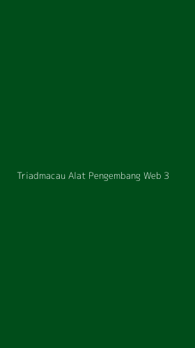 Tampilan Antarmuka Aplikasi Triadmacau Alat Pengembang Web - 3