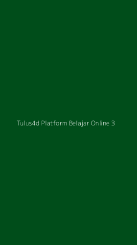 Tampilan Antarmuka Aplikasi Tulus4d Platform Belajar Online - 3