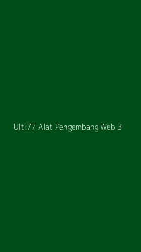 Tampilan Antarmuka Aplikasi Ulti77 Alat Pengembang Web - 3