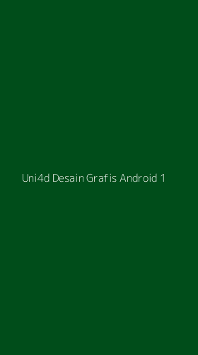 Tampilan Antarmuka Aplikasi Uni4d Desain Grafis Android - 1