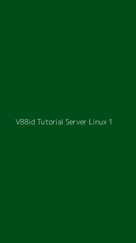 Tampilan Antarmuka Aplikasi V88id Tutorial Server Linux - 1