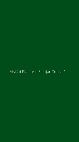 Tampilan Antarmuka Aplikasi Vivi4d Platform Belajar Online - 1