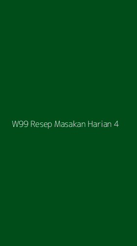 Tampilan Antarmuka Aplikasi W99 Resep Masakan Harian - 4