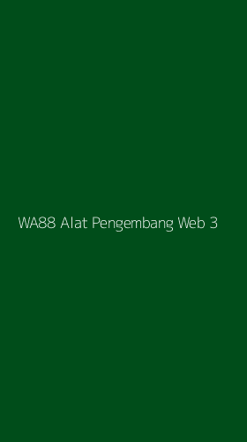 Tampilan Antarmuka Aplikasi Wa88 Alat Pengembang Web - 3
