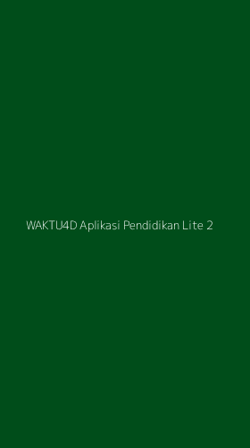 Tampilan Antarmuka Aplikasi Waktu4d Aplikasi Pendidikan Lite - 2