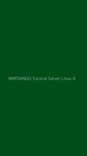 Tampilan Antarmuka Aplikasi Warisanqq Tutorial Server Linux - 4