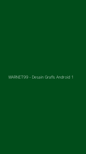 Tampilan Antarmuka Aplikasi WARNET99 - Desain Grafis Android - 1