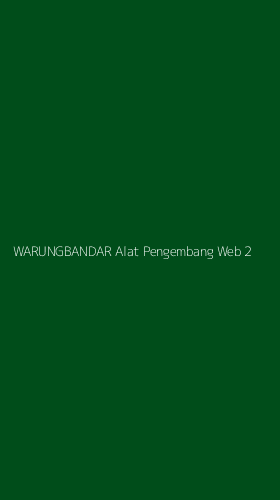 Tampilan Antarmuka Aplikasi Warungbandar Alat Pengembang Web - 2
