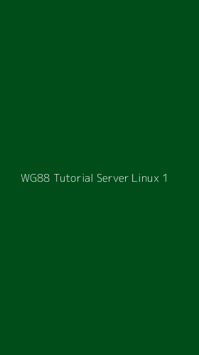 Tampilan Antarmuka Aplikasi Wg88 Tutorial Server Linux - 1