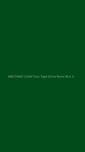 Tampilan Antarmuka Aplikasi Winstar4d Login Situs Togel Online Resmi Wla - 3