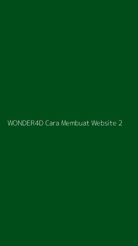 Tampilan Antarmuka Aplikasi Wonder4d Cara Membuat Website - 2