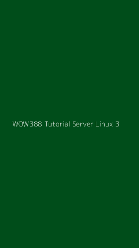 Tampilan Antarmuka Aplikasi Wow388 Tutorial Server Linux - 3