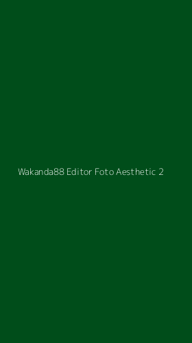 Tampilan Antarmuka Aplikasi Wakanda88 Editor Foto Aesthetic - 2
