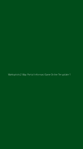 Tampilan Antarmuka Aplikasi Warkoptoto2 Wap Portal Informasi Game Online Terupdate - 1