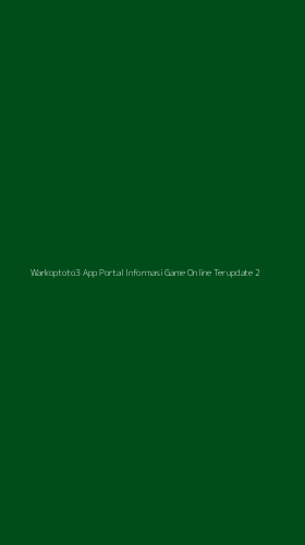 Tampilan Antarmuka Aplikasi Warkoptoto3 App Portal Informasi Game Online Terupdate - 2