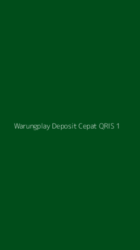 Tampilan Antarmuka Aplikasi Warungplay Deposit Cepat Qris - 1