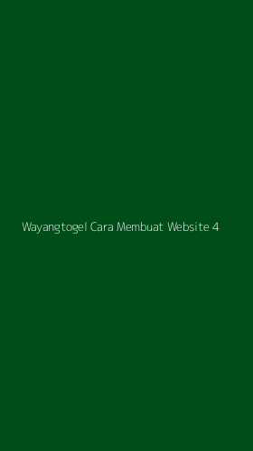 Tampilan Antarmuka Aplikasi Wayangtogel Cara Membuat Website - 4
