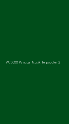 Tampilan Antarmuka Aplikasi Wd5000 Pemutar Musik Terpopuler - 3