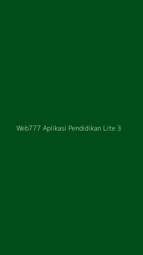 Tampilan Antarmuka Aplikasi Web777 Aplikasi Pendidikan Lite - 3