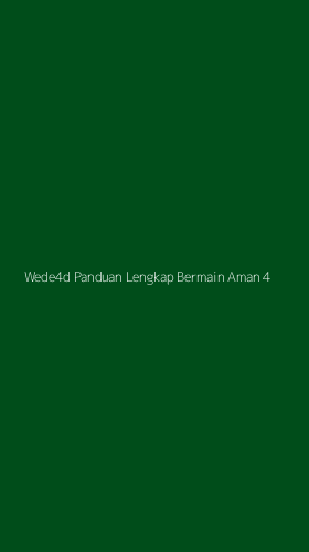 Tampilan Antarmuka Aplikasi Wede4d Panduan Lengkap Bermain Aman - 4