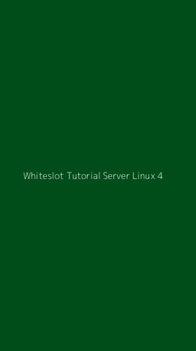 Tampilan Antarmuka Aplikasi Whiteslot Tutorial Server Linux - 4